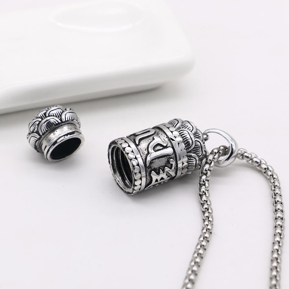 Fashion Vintage Men 100% 925 Sterling Silver Unisex Jewelry I Still Need You Close To Me Necklace Lotus Pendant Souvenir Gift