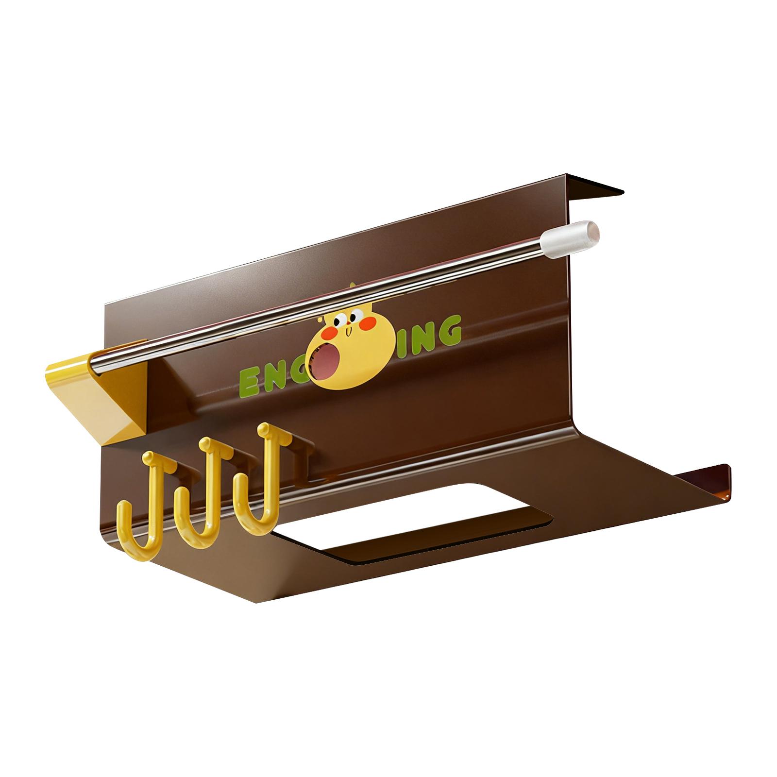 Декоративный держатель для салфетниц, Держатель для обоев с крючками, Держатель для туалетной бумаги без сверления | Подходит для ванных комнат, туалетов и кухонь One Size