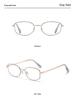 Minimalistische Golddrahtbrille im koreanischen Stil für Damen - High-End, myopiefreundlich, kleines Gestell für runde Gesichter