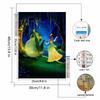 Diamond Mosaic Colorful Diamond Painting The Princess and The Crocodile Full Round Embroidery Cartoon Creative Hobbies Wall Decor