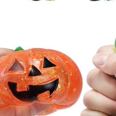 Halloween Pumpkin Squishy Squeeze Toy Fidget Toy Slow Rebound Decompressing Toy Pinch Toy For Stress Relief Funny Gifts