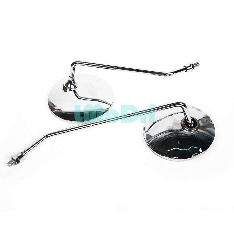 LMoDri 2 Teile/Paar Universal Motorrad Rückspiegel Runde Form Rückspiegel Für Motorrad Mit 8mm