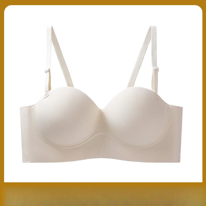 Half Cup Lingerie for Women Seamless Breathable Gathered Anti Sagging No Steel Ring Bra