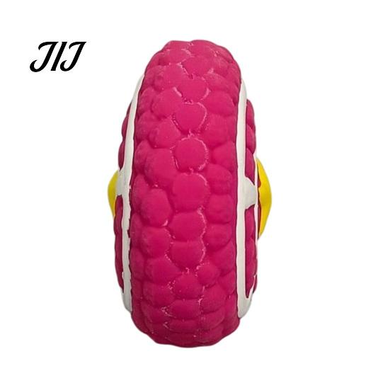 Latex Chew Toys for Small Medium Dogs Round Shield Dog Toy, Squeaky Interactive Durable Pet Fetch Teeth Cleaning Toy And Training