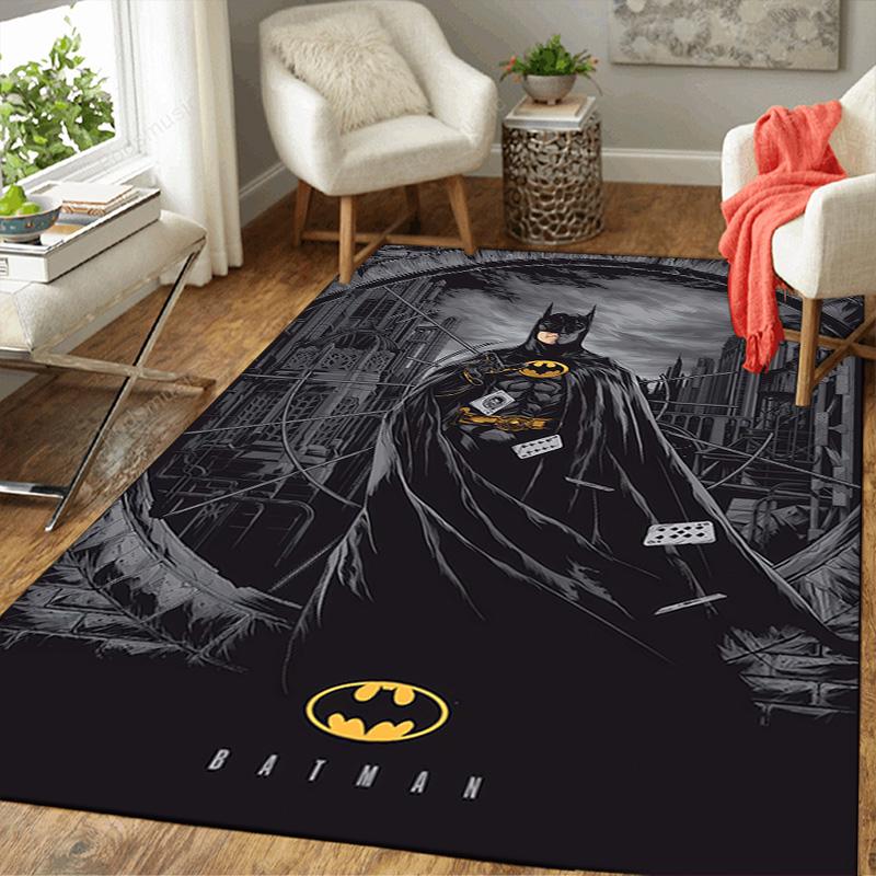 Super Hero Fantasy Theme Area Rug Non-Slip Washable Floor Mat for Home Bedroom Living Room Decor