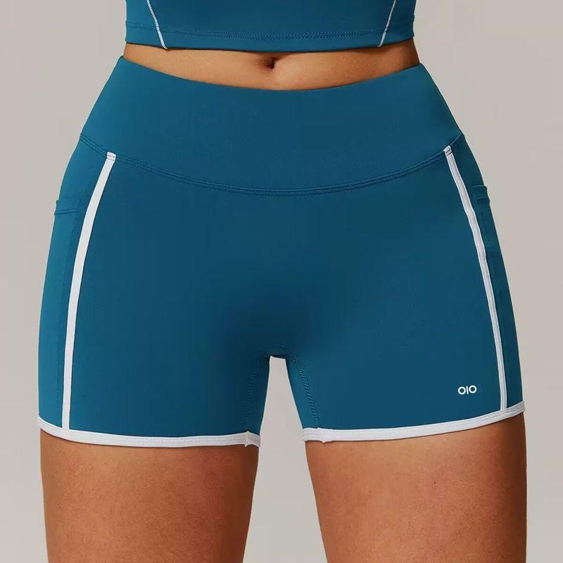 Aloiob Sports Vest Women Shockproof Fake Two Pieces Top Yoga Clothes Set High Intensity Fitness Three Points Short Pants