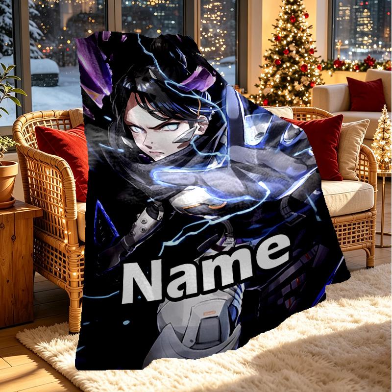 Custom Name Personalized Apex Legends Print Blanket, Home Decor, Bedroom, Sofa, Camping, Couch, Gifts for Birthday Christmas