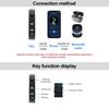 Control Remoto Inalámbrico Bluetooth 5.3 para Medios Botón Casco de Motocicleta Auricular Volante de Coche Reproducción de Música MP3 Para Teléfonos