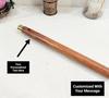 Personalized Engraved Brass Handle Walking Cane with Compass - Foldable