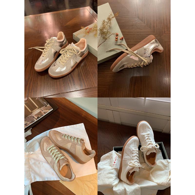 ~ Classic color matching round head board shoes are thin and versatile, casual women's autumn and winter