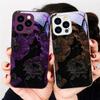 Light luxury lotus leaf For iPhone 16 E 15 14 13 Plus 12 mini 11 Pro Max XR Xs Max X 7 8 P lus 6 6S 22 Tempered Glass Phone Case