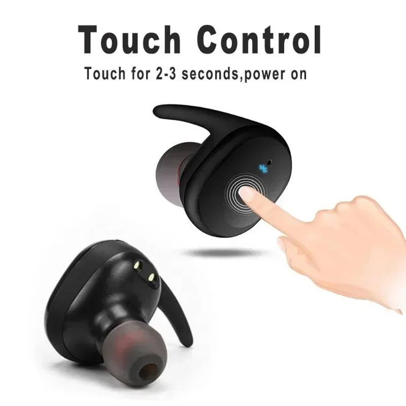 TWS Bluetooth Wireless Stereo Earphones Earbuds In-ear Noise Reduction Waterproof Headphones With Charging Case for smartphones