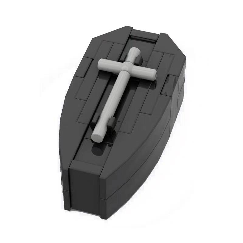 Small Particles Halloween Cemetery Pumpkin Splicing Assembly Fence Haunted House Scene Building Block Diy