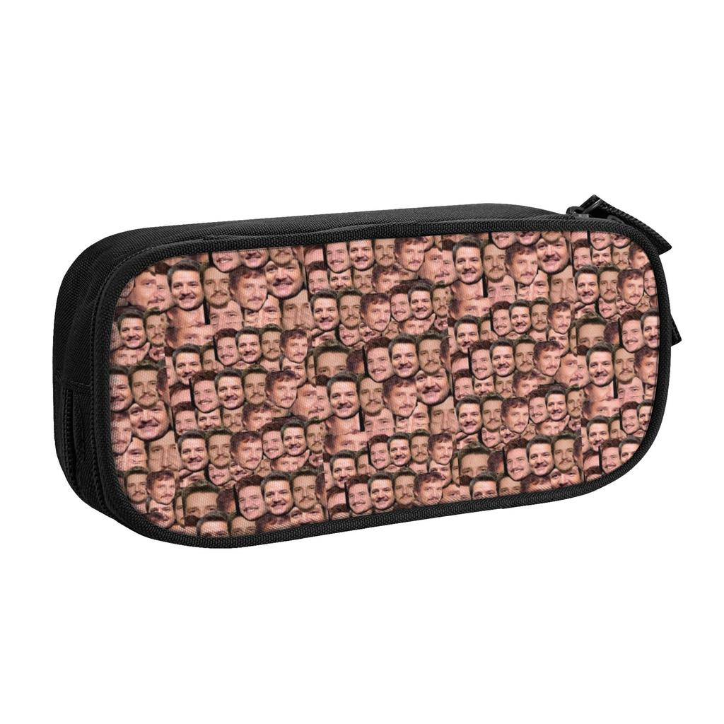 Pedro Pascal Film And Actor Cute Pencil Cases Girls Boys Large Capacity Chilean American Pencil Pouch School Accessories