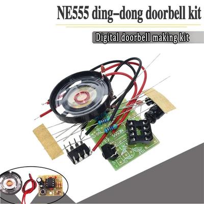 Kit NE555 Chip Ding Dong Campainha NE555 Campainha Suite Campainha Digital Kit de Fabricação de Campainha DIY