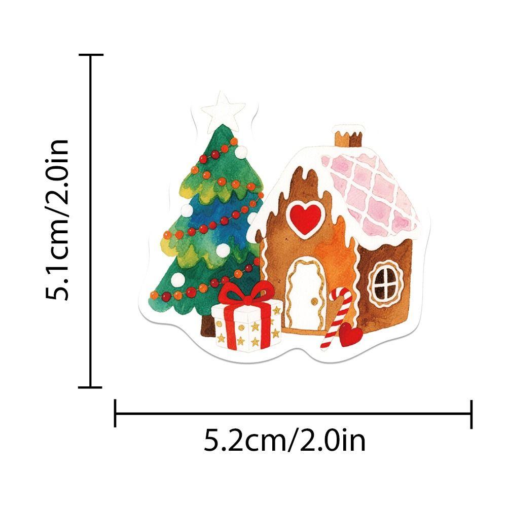 50PCS Christmas Aesthetic Graffiti Stickers Waterproof Cartoon DIY Laptop Stickers PVC Gift Phone Stickers