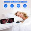 Super Loud Vibrating Alarm Clock with Vibrator Bed Shaker for Heavy Sleeper Colorful RGB LED Digital Alarm Clock for Home