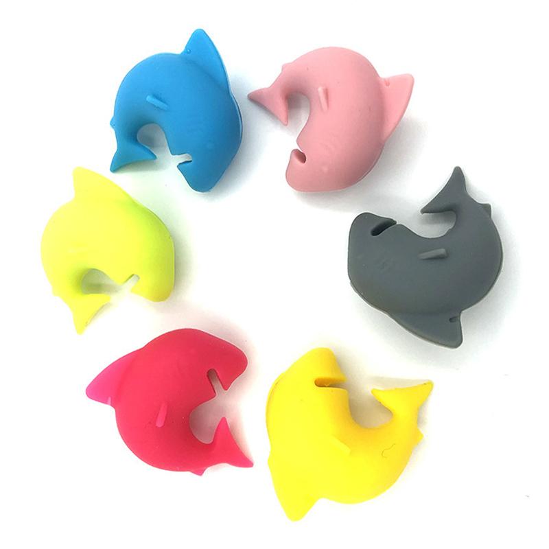 Creative Silicone Shark Cup Recognizer Cute Shark Animal Wine Glass Marker