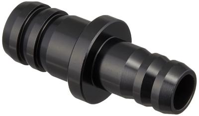 Kijima 105-16600 Motorcycle Parts Hose Conversion Joint 0.4 Inch (10 Mm) To 0.3 Inch (8 Mm) Aluminum Anodized Finish, Black