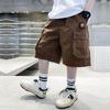 Boys Casual Loose Shorts Summer Kids Handsome Overalls Quarter Pants