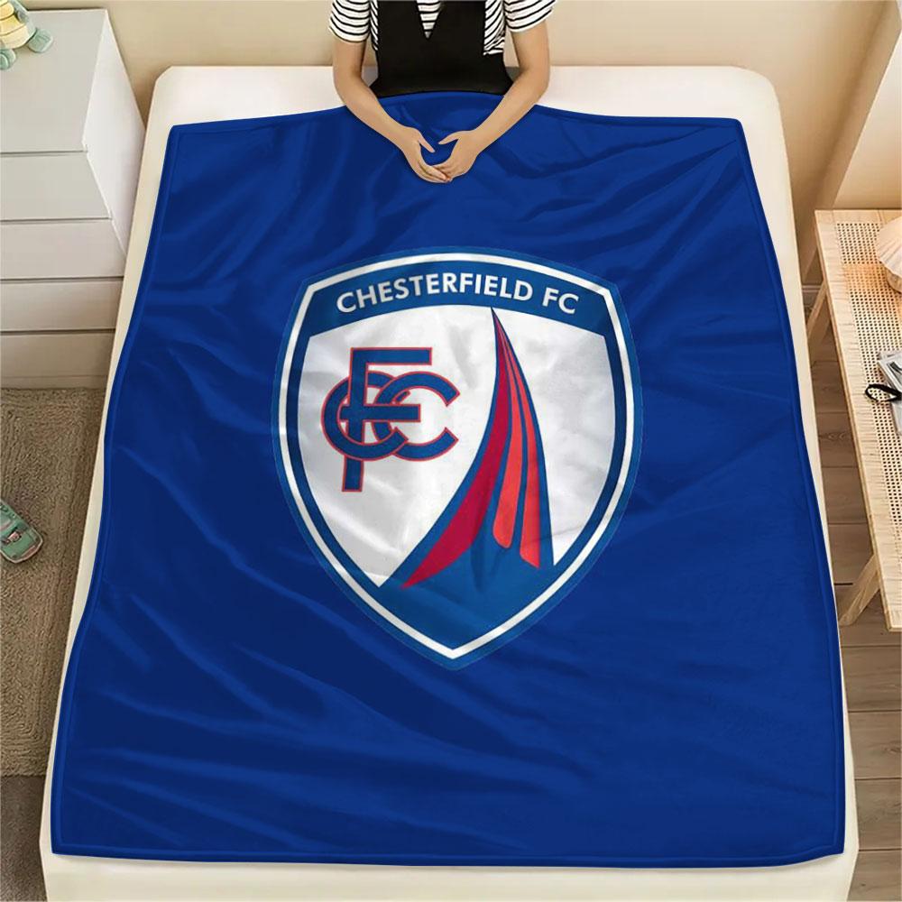 1PC Chesterfield F.C Patterned Flannel Blanket Suitable For All Seasons for Home Decor Warmth and Comfort Gifts Holiday Present