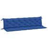 VidaXL Set of 2 Garden Bench Cushions, Bench Cover with String Ties, Waterproof Outdoor Cushion, Blue 361745