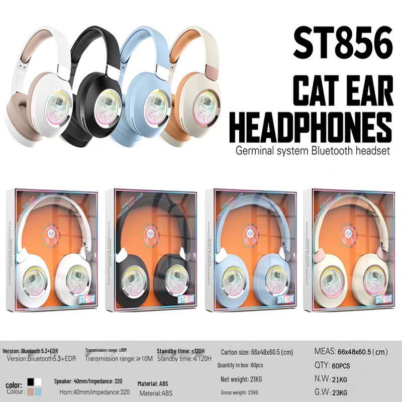 ST856 Luminous Stereo Foldable Bluetooth Headset