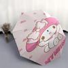 1pc My Melody Pink Bow Outdoor Umbrella - Automatic Open/Closed, Foldable Design, 8-Rib Iron Frame, Festival Gift for Fans, Travelers, Daily Use.D080
