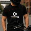 Commodore 64 Grafik Retro Motorrad Baumwoll T-Shirt Moto Fans Sommer Herren Kurzarm Rundhals T