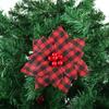 Red Black Plaid Daily Flexible Garlands Ornaments Floral Decoration Artificial Flowers Plaid Flower