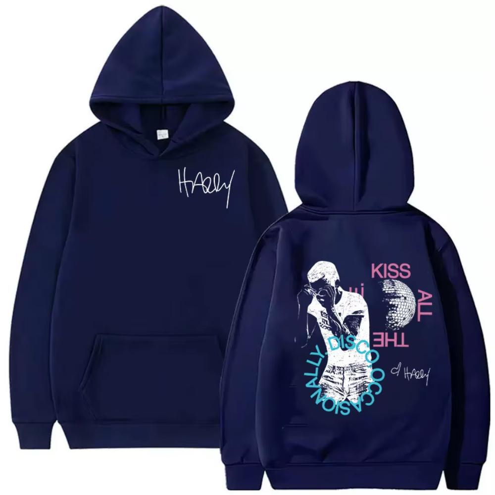 Harry Styles Musikalbum Hoodie Küss Mich Immer Disco Gelegentlich Tour Pullover Sweatshirts Herren Übergroßer Hoodie