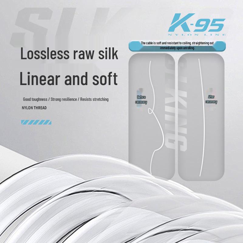 Sea Dragon King K95 Transparent Nylon Fishing Line, 500m, Invisible Competition Grade Tackle