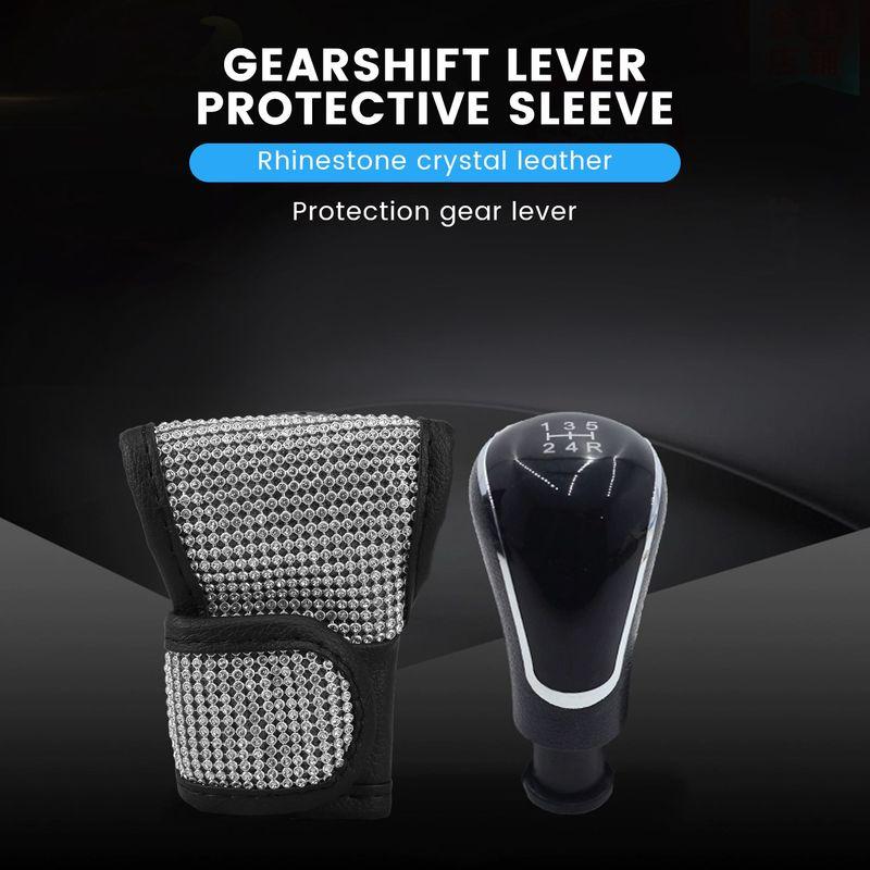 Auto Safety Door Handle Cover, Luster Crystal Car Protective Handle Cover Car Decor Accessories