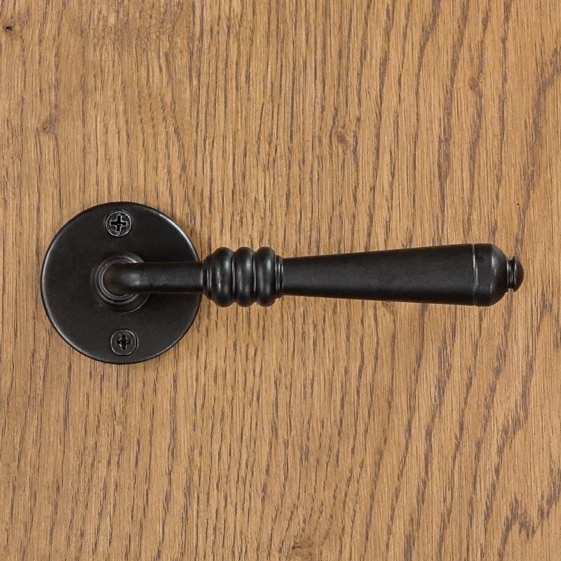 DEVON Door Handle with Rosette BLACK