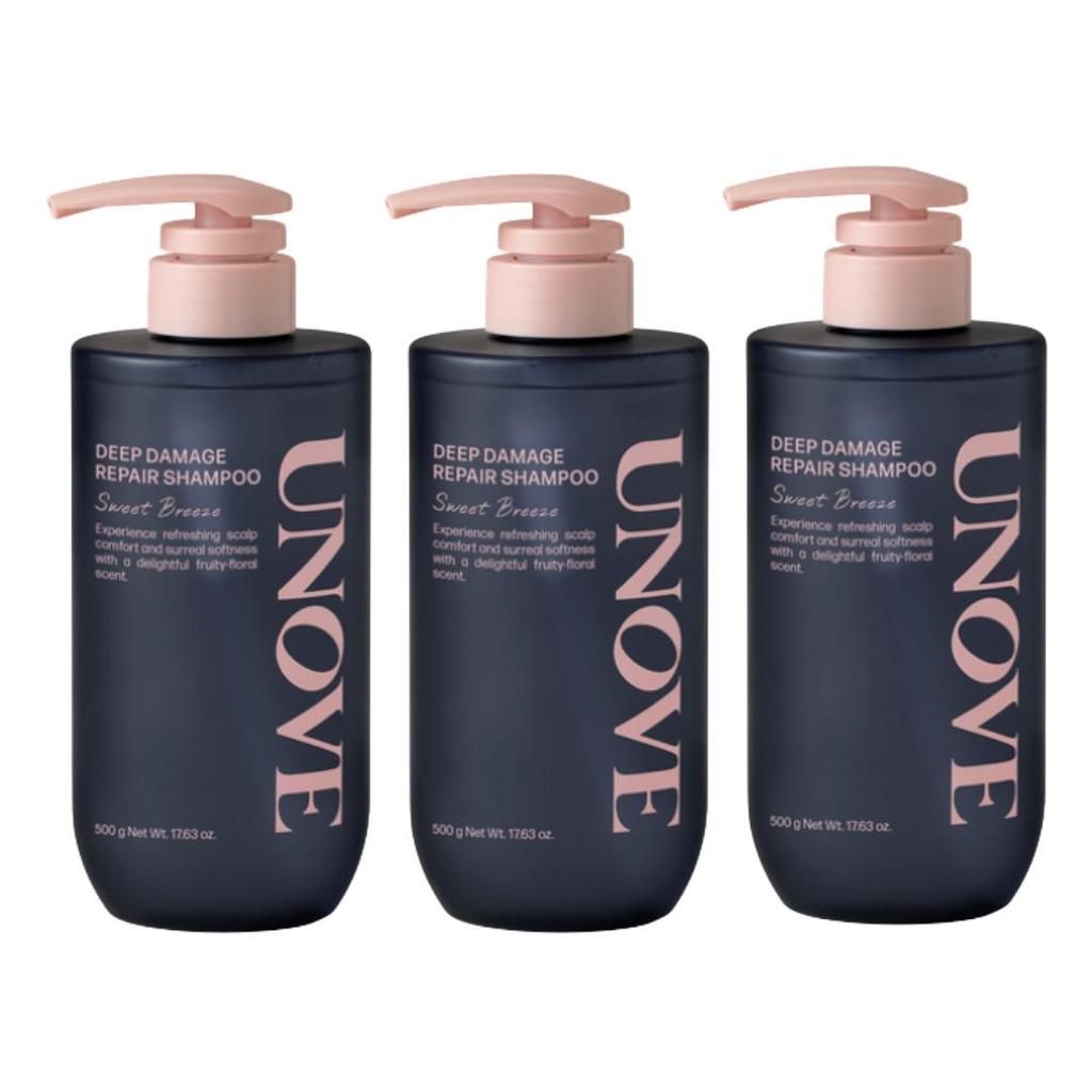 UNOVE Deep Damage Repair Shampoo 500g (7 Options)