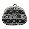 Maruzen Coin Purse, Suede Inden-style Gamaguchi, Floral Pattern, Retro Japanese Style Accessory Pouch