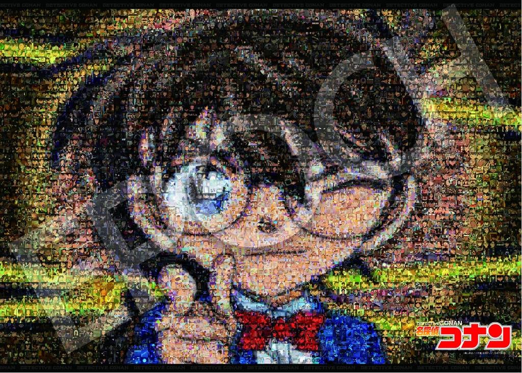 Epoch 3000 Small Piece Jigsaw Detective Detective Conan 3000 Piece Mosaic Art X 102 Includes and Score Ticket Puzzle, Conan, (73 Cm), 21-109, Glue,