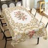 1 Stück böhmische Tischdecke mit Blumenmuster, mit dekorativen Blumendesigns für Zuhause, Küche, Esszimmer und Partygebrauch