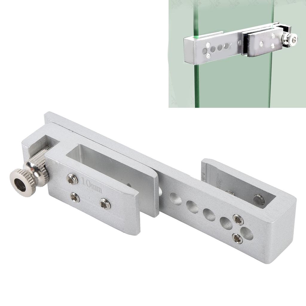 Metal Sliding Door Lock No-Drill Installation Glass Door Lock Shower Door Latch Bathroom Hardware