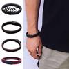 Faux Leather Bracelet Men Imitation Lightweight Wear-resistant Retro Gift Style