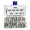 600pz Assortimento di Capicorda a Crimpare Non Isolati Set di Manicotti per Cavi Set di Capicorda a Crimpare Dimensione Mista per Connessione Cavi