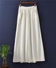 2025 Spring/Summer Nianbaixiu Women's Cotton Linen Wide-Leg Trousers - Zen-Inspired Light Retro Style