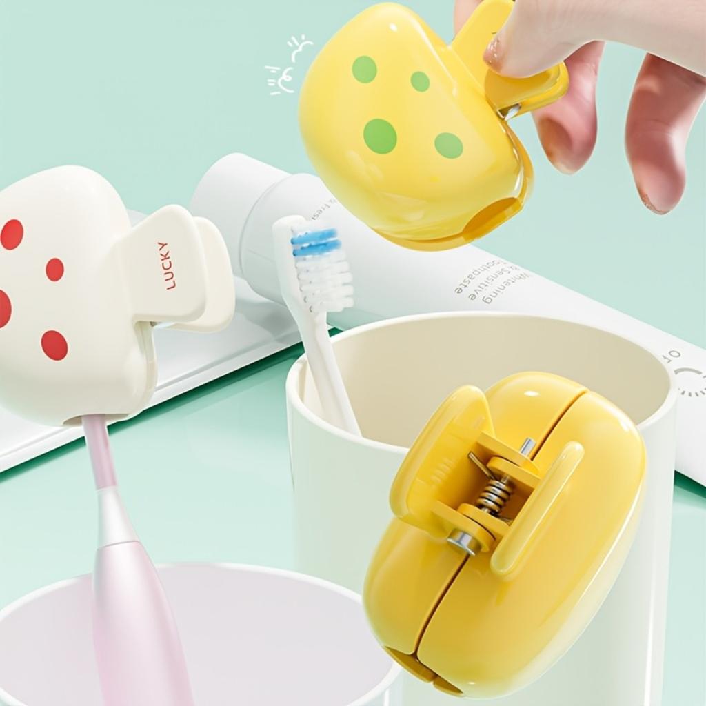 Mushroom Toothbrush Cover Transparent Travel Toothbrush Protector with ABS Material for Home Travel