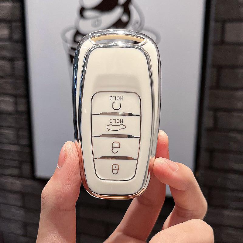 Compatible Hongqi H5/H9/EHS9 (2018-2022) Remote Key Fob Protective Case Cover.