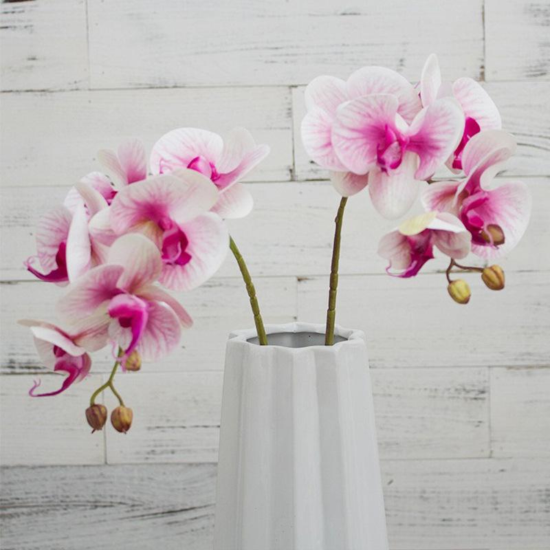 Realistic feel simulation Phalaenopsis hotel tape artificial flower ornament home, Phalaenopsis simulation flower