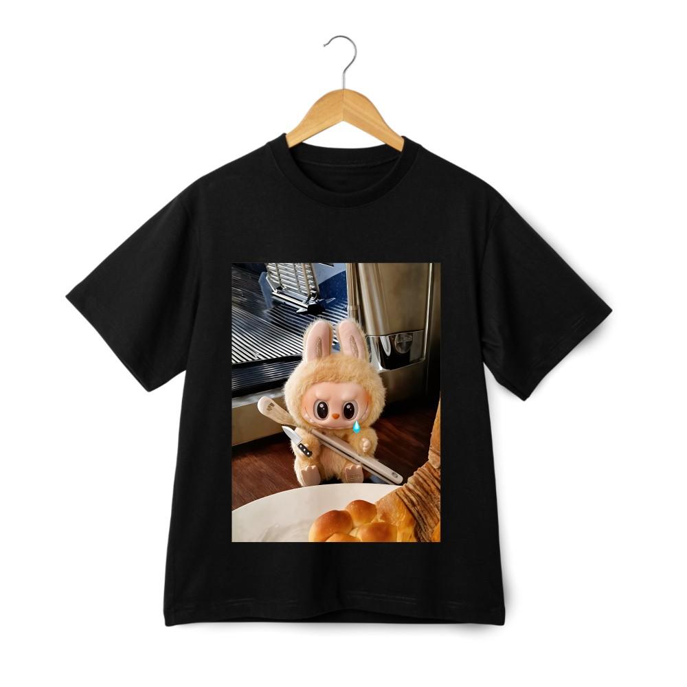 

Милая мультяшная футболка с принтом «Foodie Rabbit», унисекс, модный хит 2XL