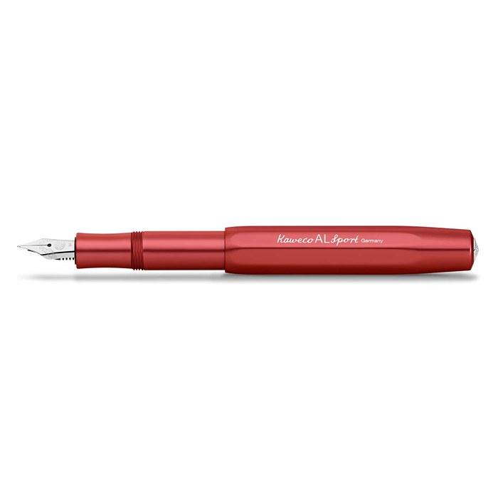 Kaweco AL Sport Fountain Pen, Medium Nib, Deep Red (ALFP-DR)