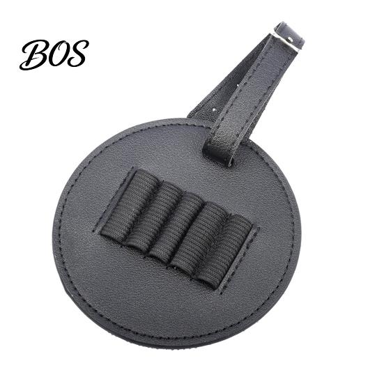 Elastic Webbing Golf Storage Tee Holder Clip-on Organizer, PU Leather Ball Pouch with Stretchable Strap, Strap Portable Vintage Style, 5-Slot