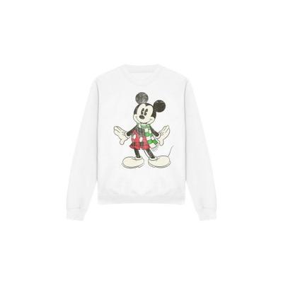 Unisex Adult Mickey Mouse Retro Scarf Christmas Sweatshirt