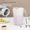 New Ceramic Inner Coffee Cup, Portable Large-Capacity Thermos Cup, Flip-Top Direct Drinking Cup, Portable Car Cup